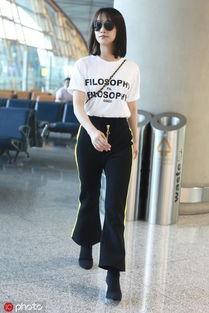 明星运动裤搭配图片